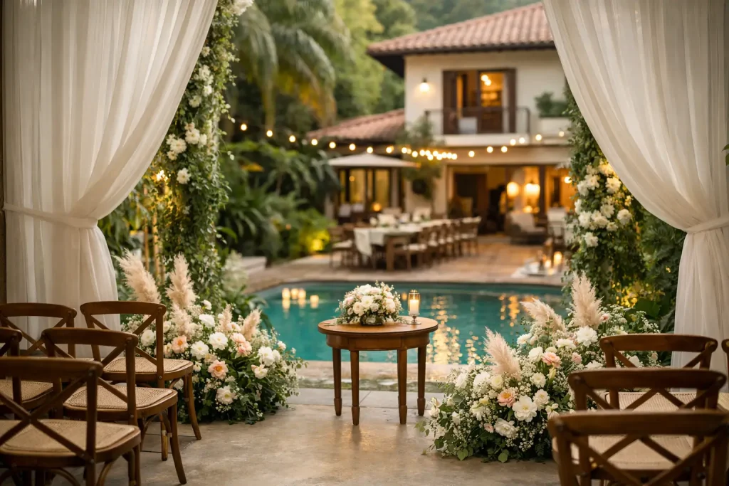 Casa para casamento intimista em SP