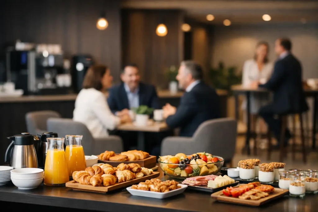 Espaço para café da manhã corporativo ideal