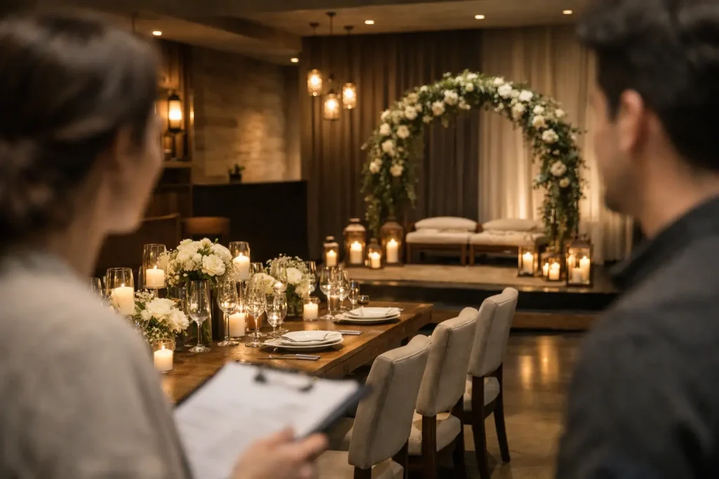 Como contratar espaço para casamento intimista