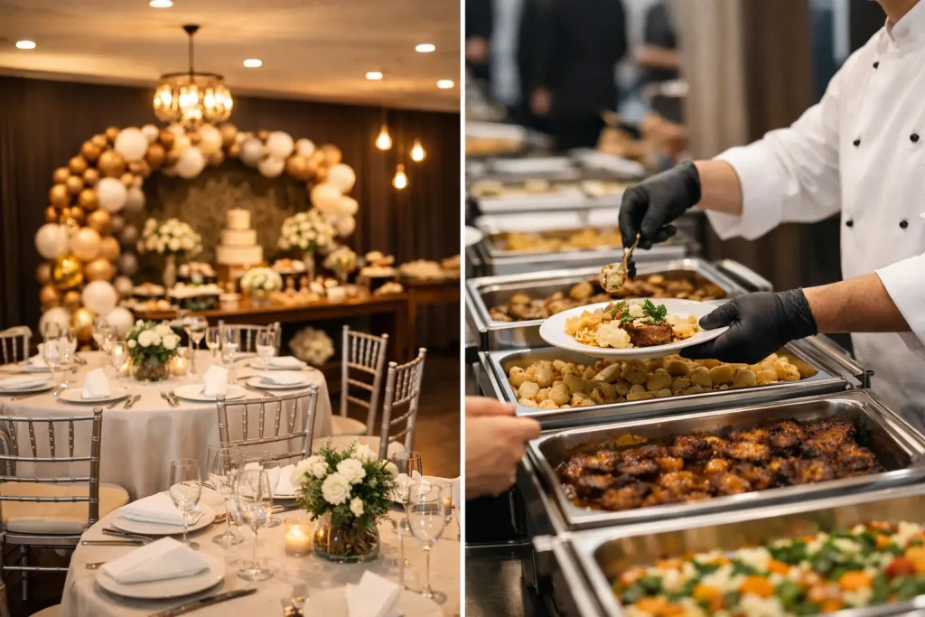 Espaço próprio ou buffet terceirizado?