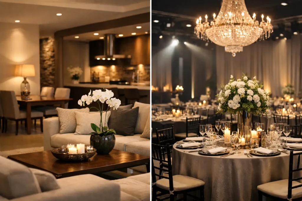 Casa ou salão de eventos: qual escolher?