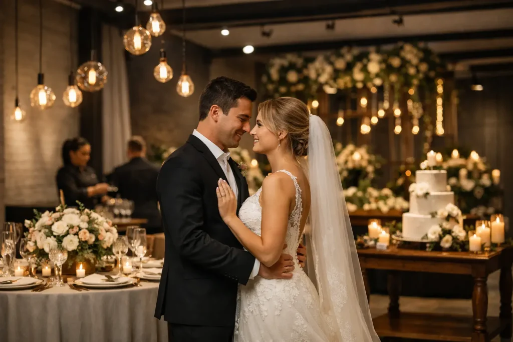Exemplo de casamento com produção integrada
