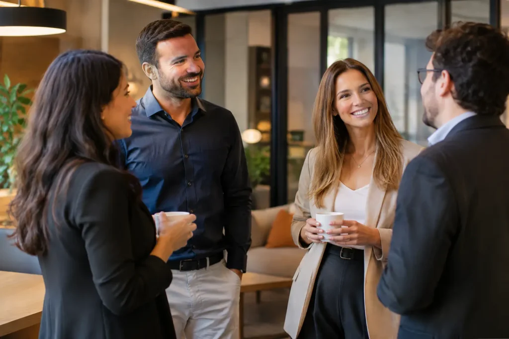 Espaço para networking corporativo na Vila Madalena