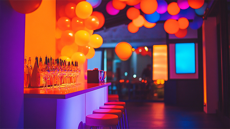 Festa de verão com tema Neon