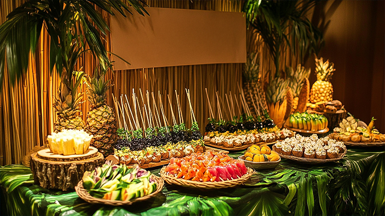 Festa de verão com tema Luau