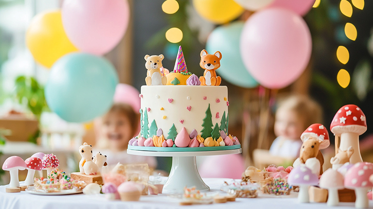 Bosque Encantado como opção de temas infantis.