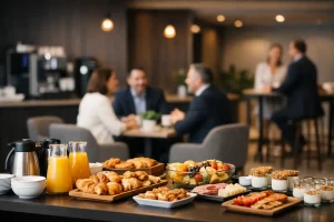 Espaço para café da manhã corporativo ideal